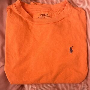 Polo by Ralph Lauren Men's Bright Orange Tee